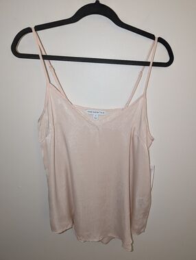 And Now This "Core Cami" Satin Camisole | Size M | Light Pink | NWT